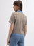 Iconic Women Multi Printed Spread Collar Short Sleeves Shirt