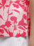 Iconic Women Pink Printed Shawl Neck Short Sleeves Shirt