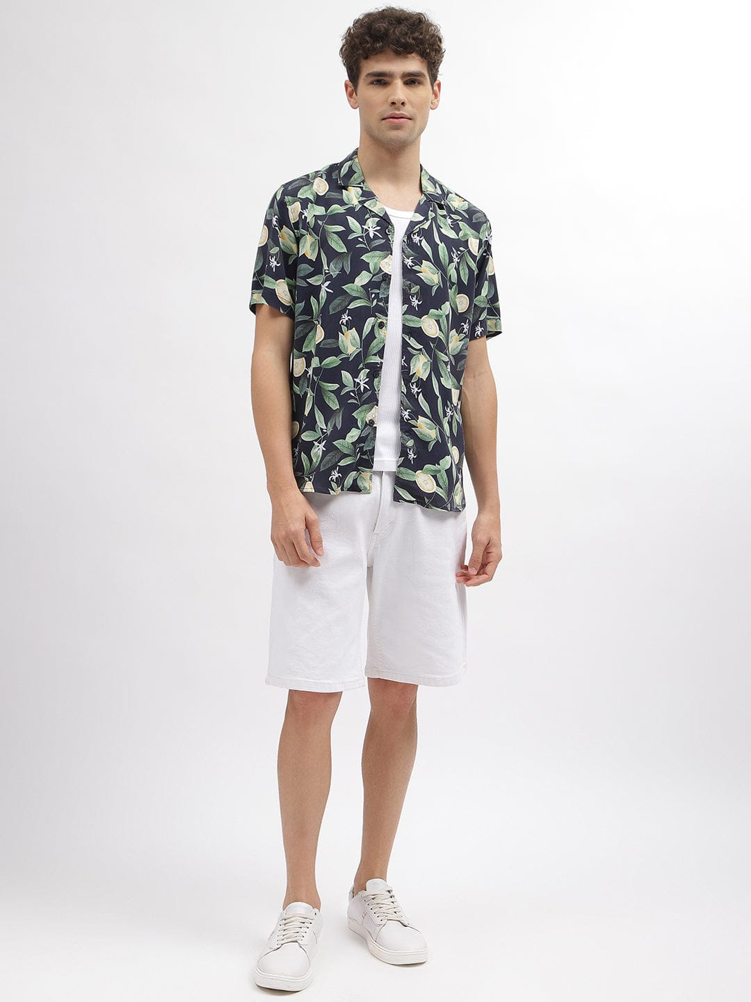 Iconic Men Multi Resort Collar Shirt