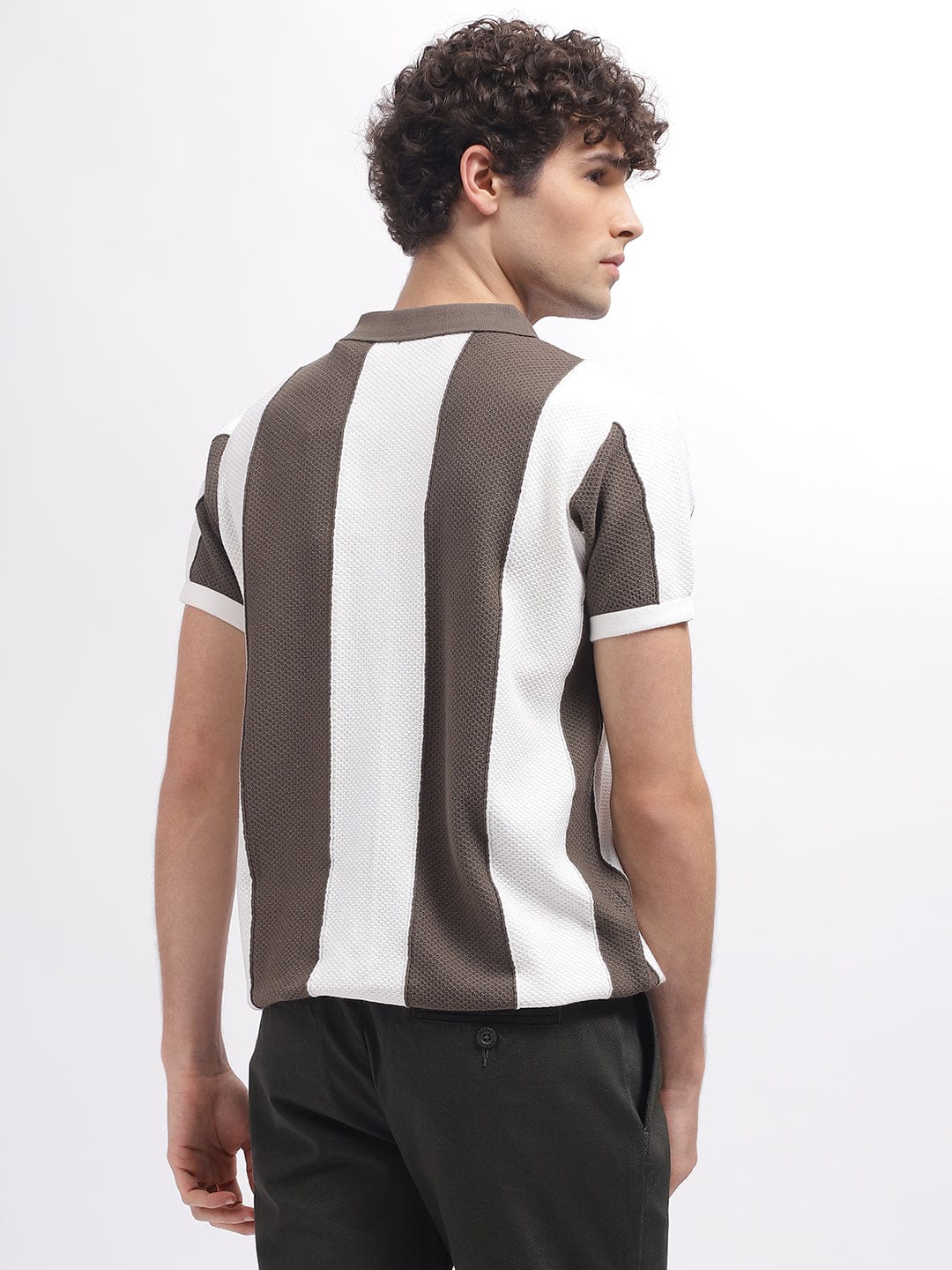 Iconic Men White Resort Collar Shirt