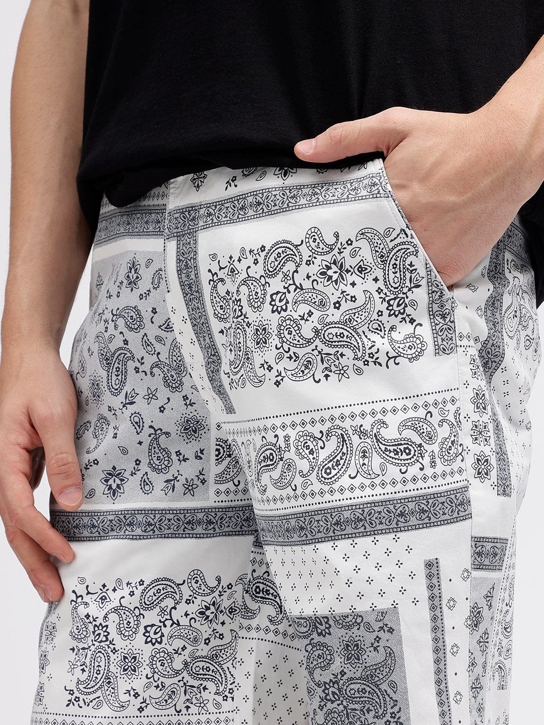 Iconic Men Black Shorts