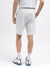 Iconic Men White Checked Regular Fit Mid-Rise Shorts