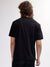 Just Cavalli Men Black Printed Round Neck Short Sleeves T-shirt