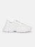 Just Cavalli Women White Solid Lace-up Sneakers