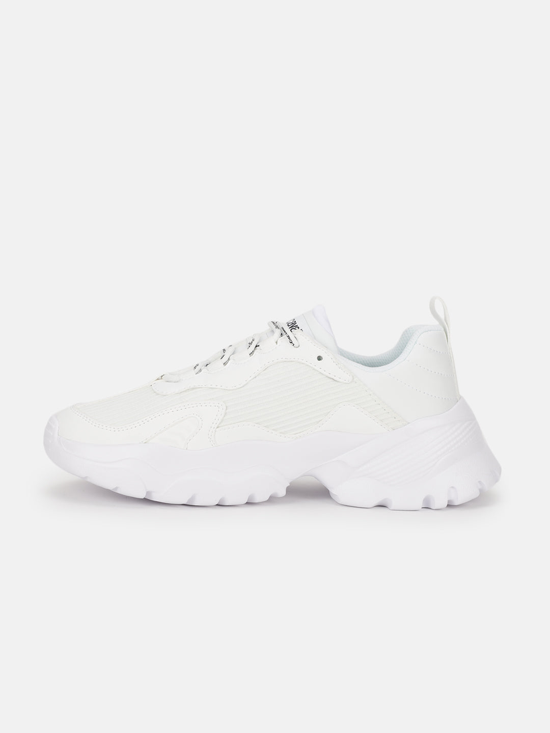 Just Cavalli Women White Solid Lace-up Sneakers