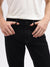 Lindbergh Men Black Solid Bootcut Mid-Rise Jeans