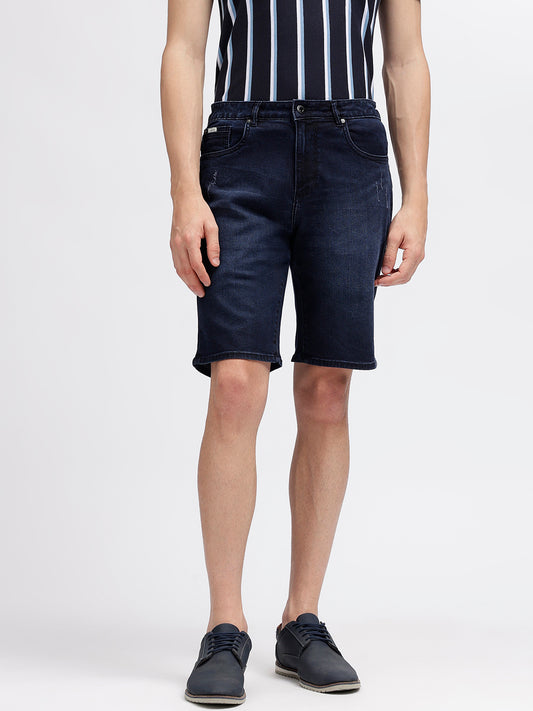 Lindbergh Men Blue Solid Regular Fit Shorts