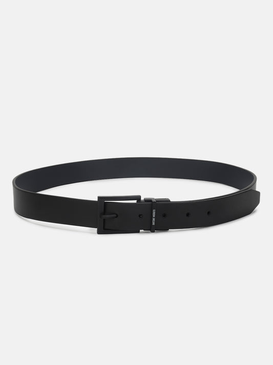 Antony Morato Men Black Solid Tang Closure Belt