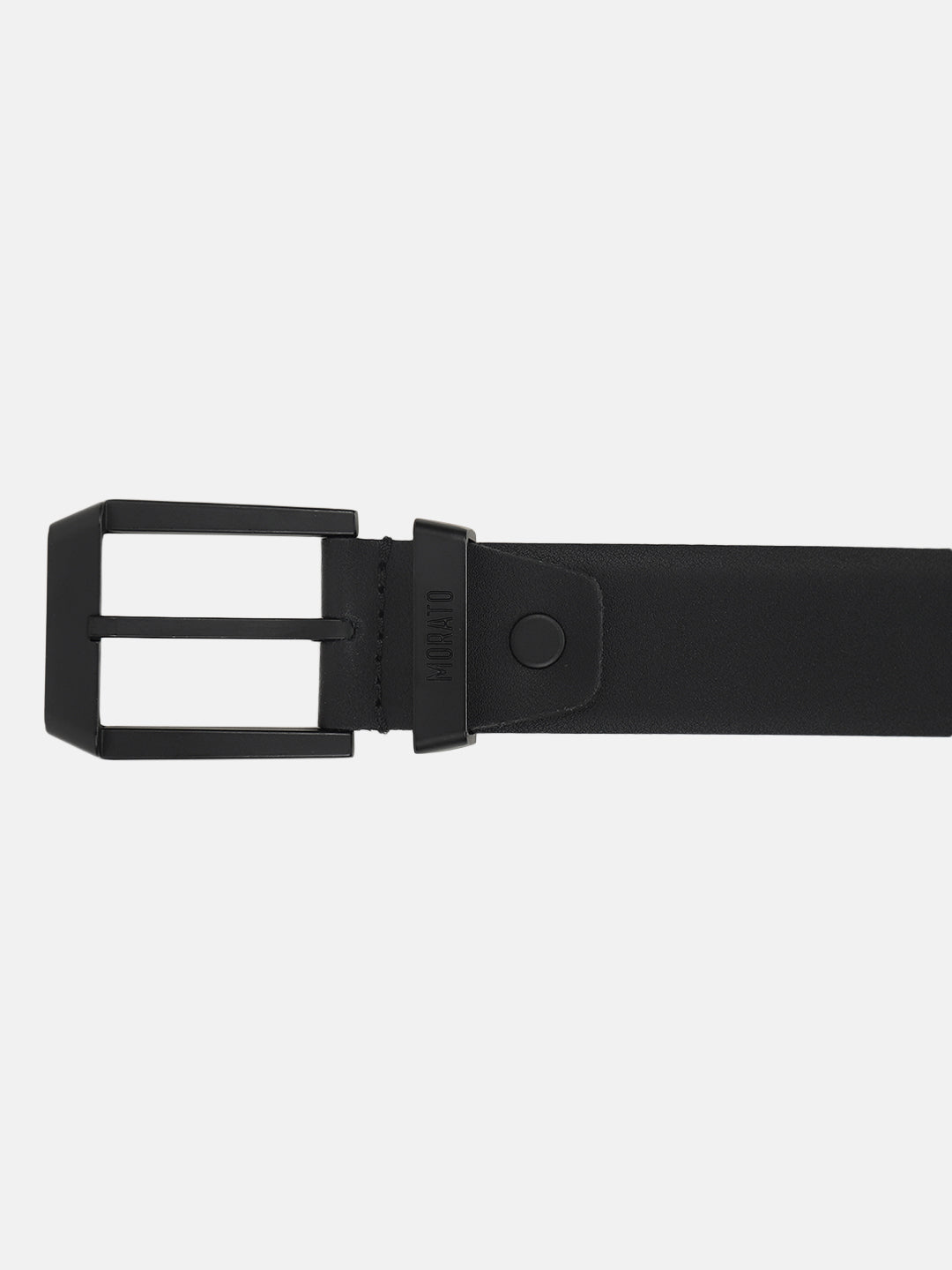 Antony Morato Men Black Solid Tang Closure Belt