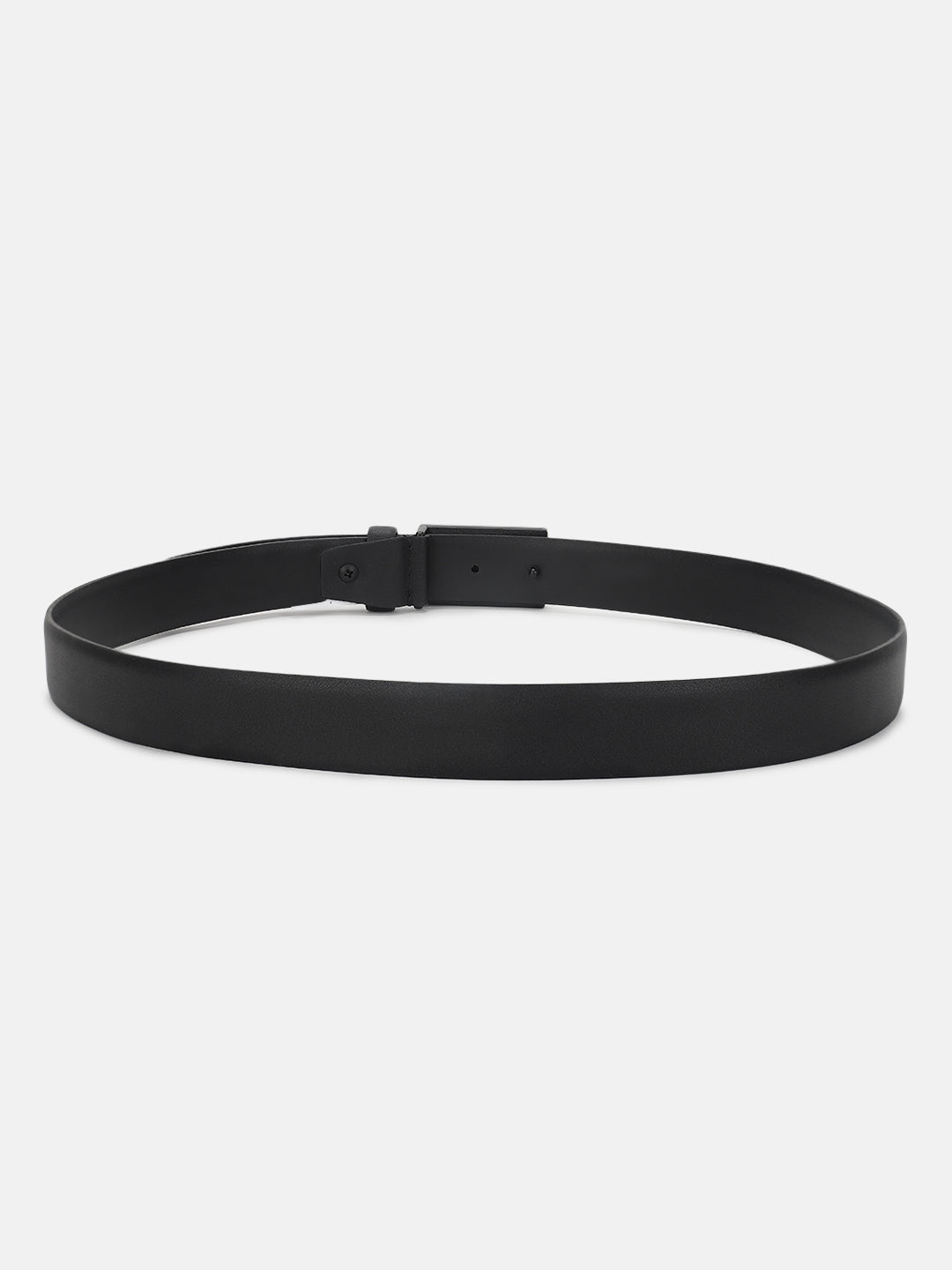 Antony Morato Men Black Solid Push Pin Closure Belt