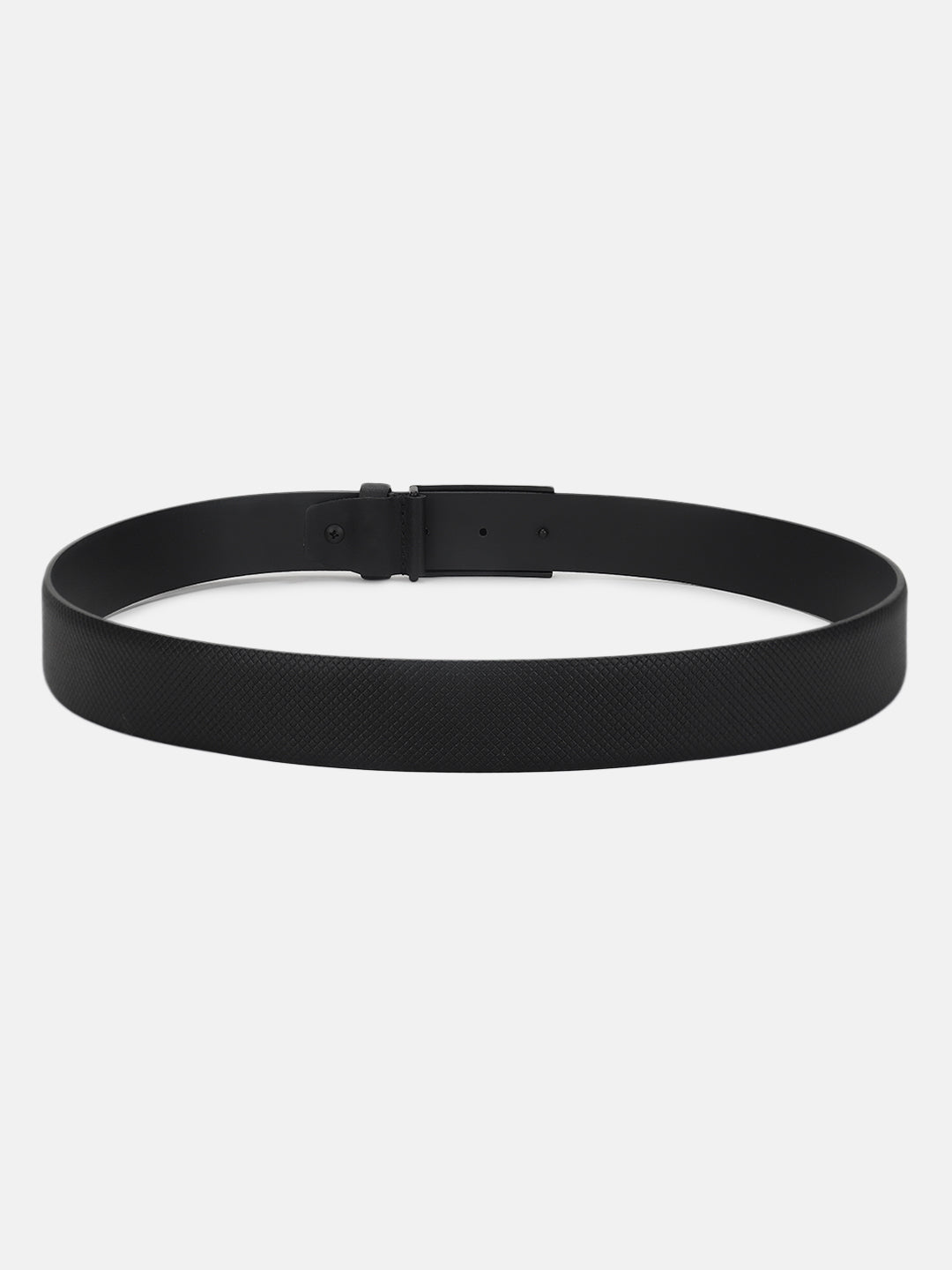 Antony Morato Men Black Solid Push Pin Closure Belt