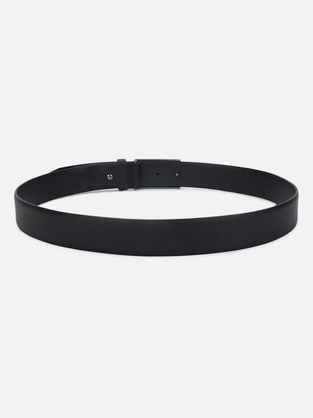 Antony Morato Men Black Solid Push Pin Closure Belt