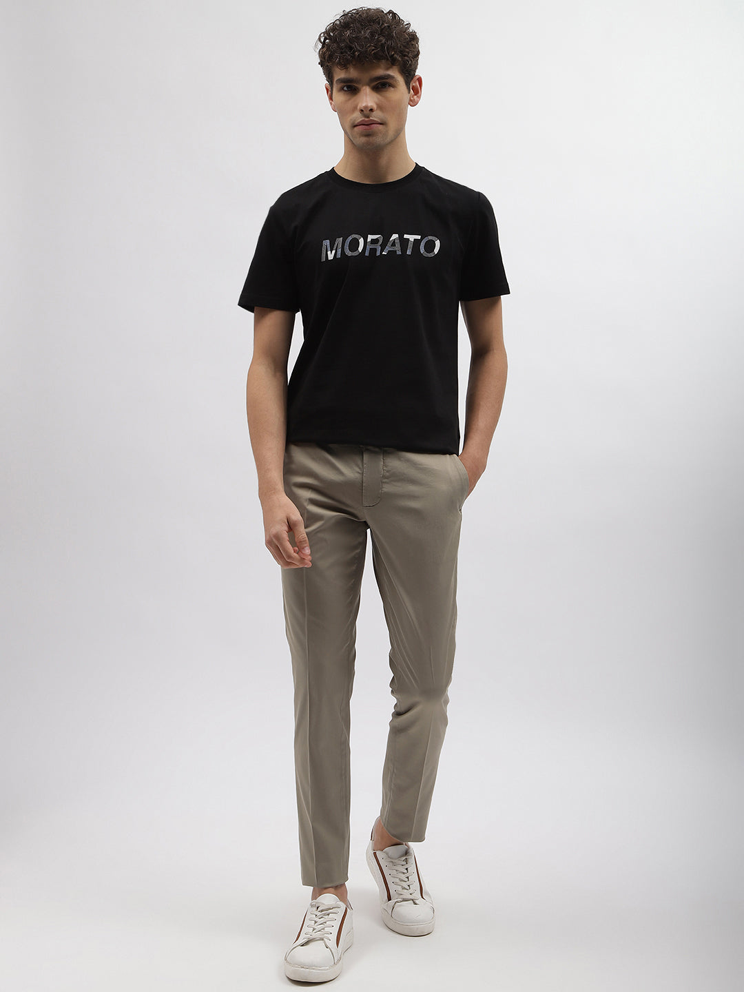 Antony Morato Men Brown Solid Skinny Fit Mid-Rise Trouser