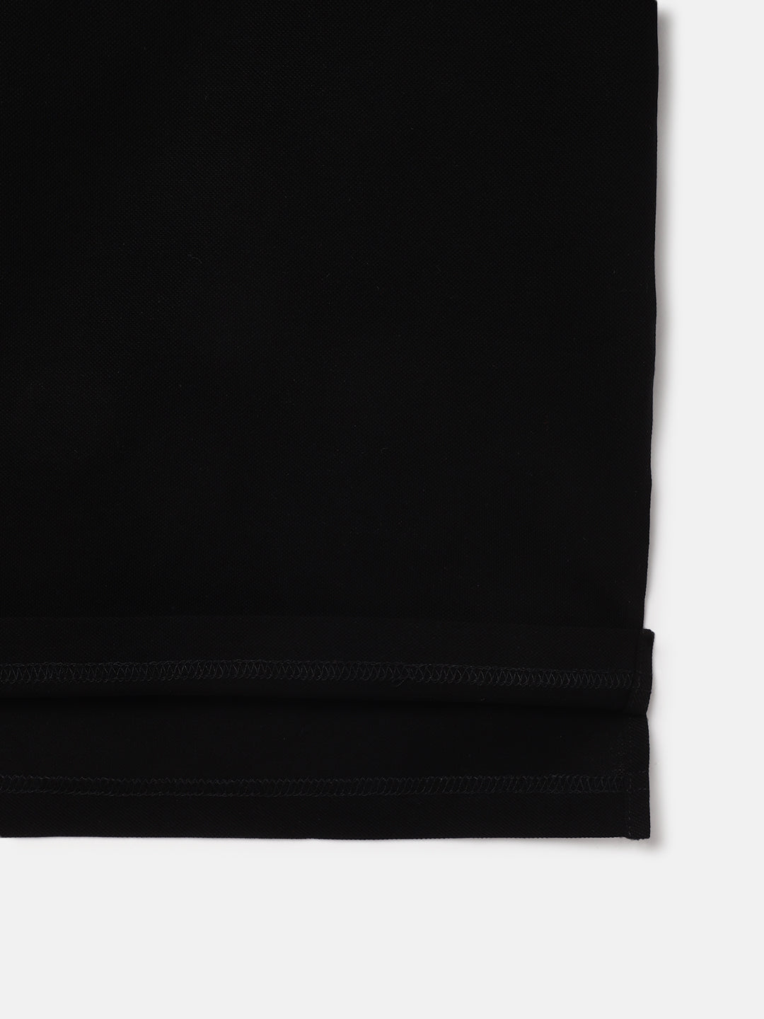 Antony Morato Boys Black Solid Polo Collar Short Sleeves Tshirt