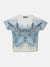 Antony Morato Boys Cream Printed Round Neck Short Sleeves T-Shirt