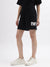 Dkny Women Black Printed Regular Fit Mid-Rise Shorts