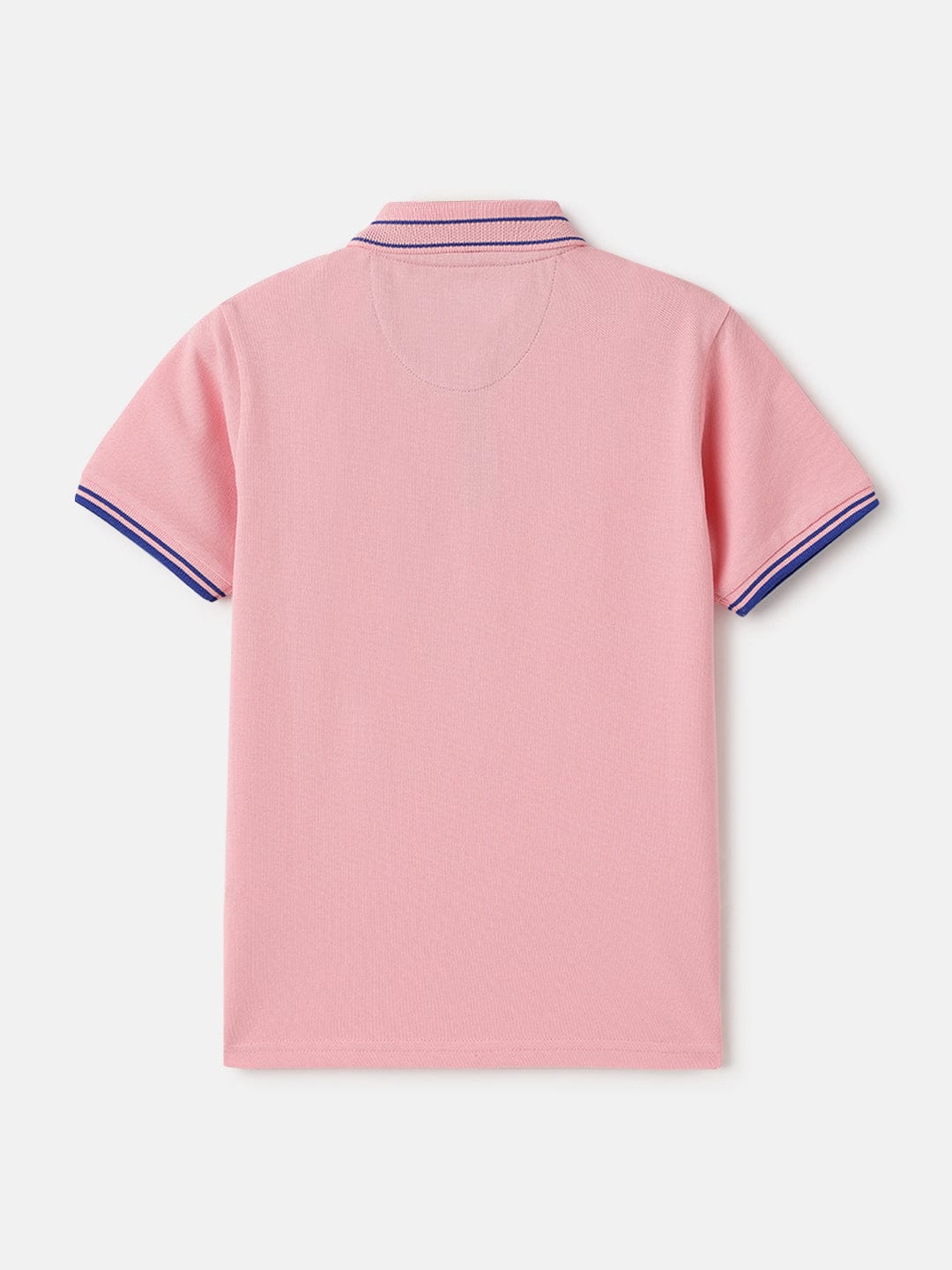 Blue Giraffe Kids Pink Regular Fit Solid Polo Tshirt