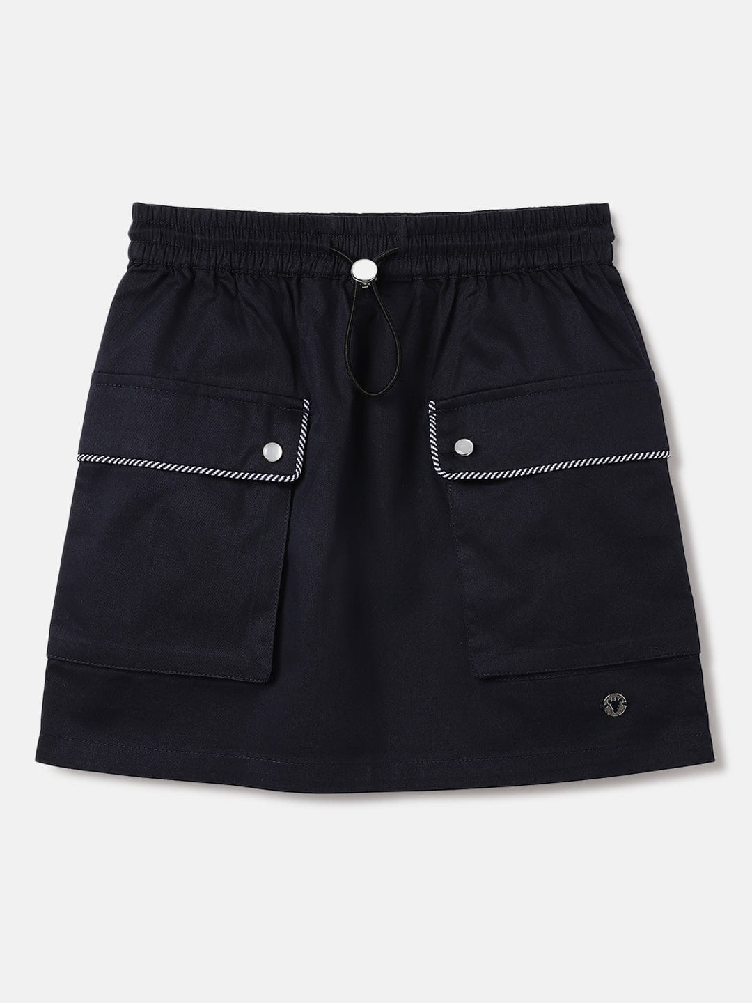 Blue Giraffe Kids Navy Regular Fit Solid Skort
