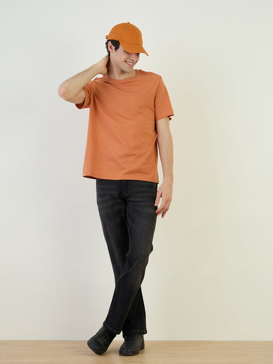 Iconic Men Black Bootcut Fit Solid Jeans