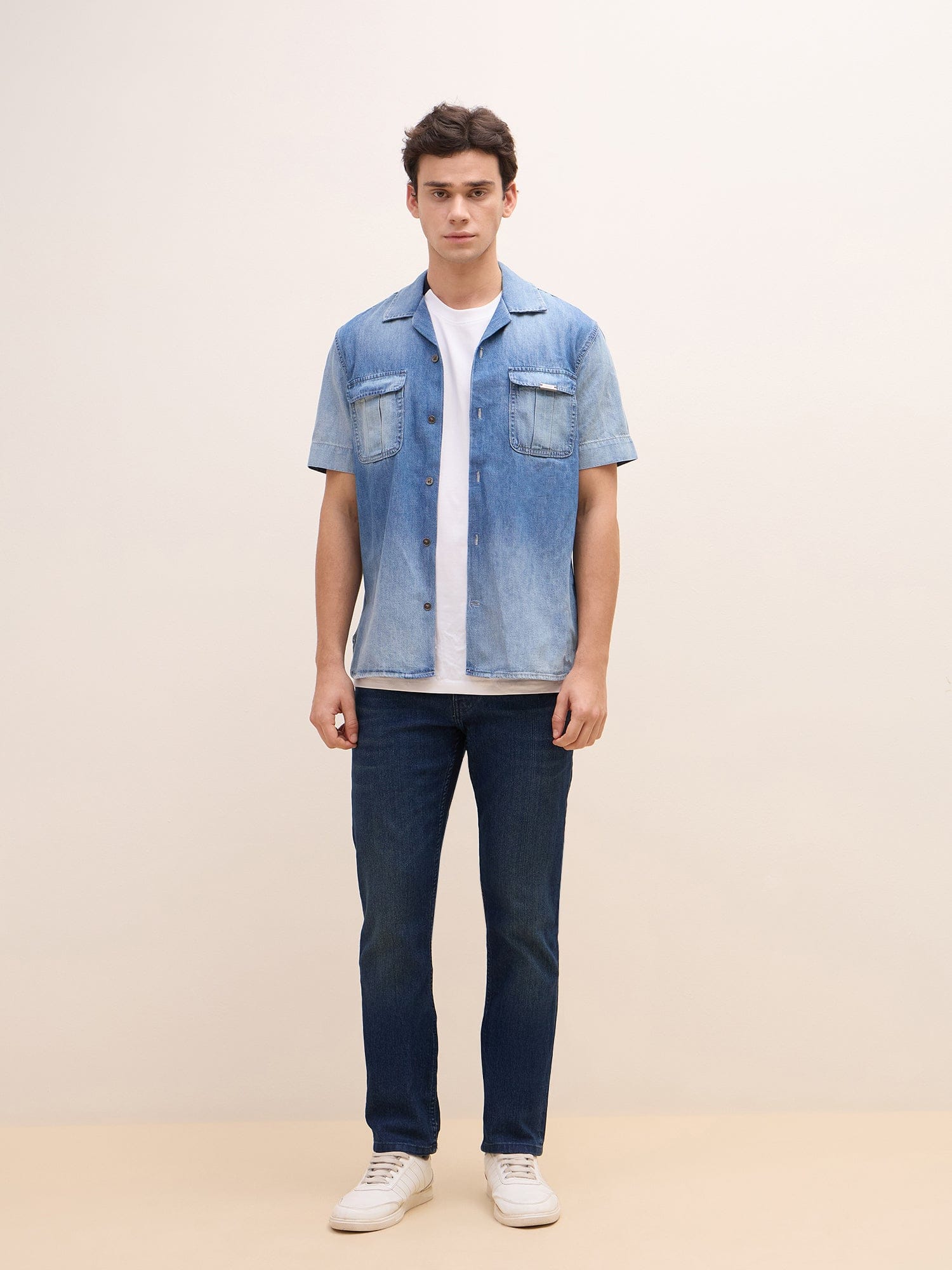 Iconic Men Blue Skinny Fit Solid Jeans