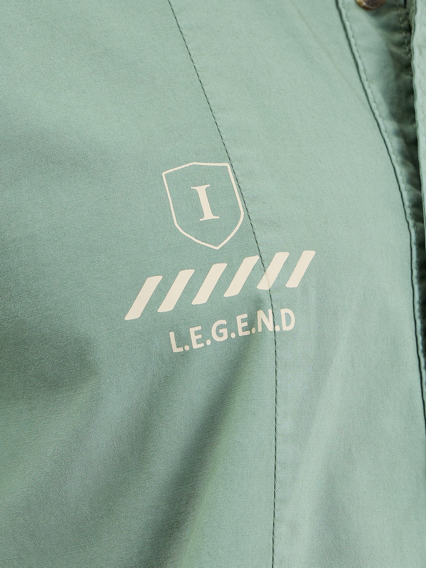 Iconic Men Green Washed Collar Shirt