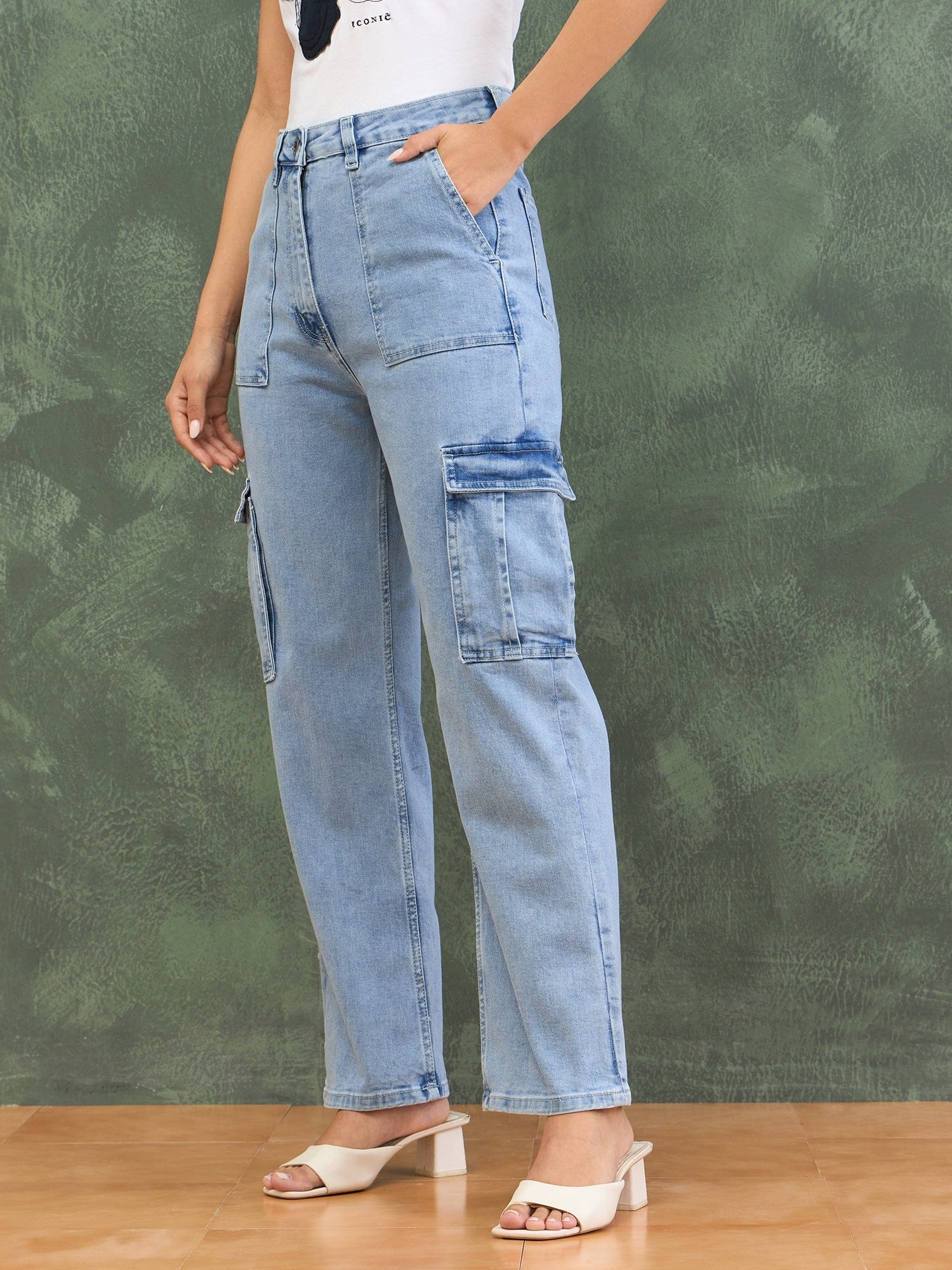 Branded Jeans Name For Women Shop Iconic Women Blue Straight Fit