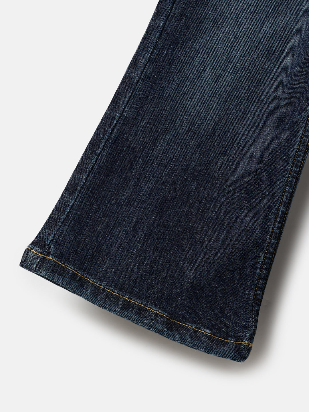 Blue Giraffe Boys Blue Bootcut Fit Solid Jeans