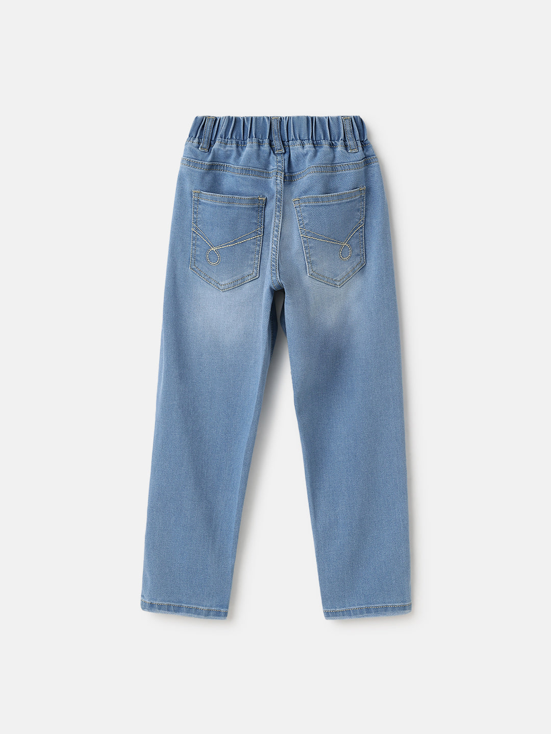 Blue Giraffe Kids Blue Balloon Fit Solid Jeans