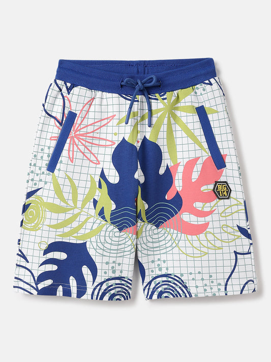 Blue Giraffe Kids Multi Regular Fit Printed Shorts