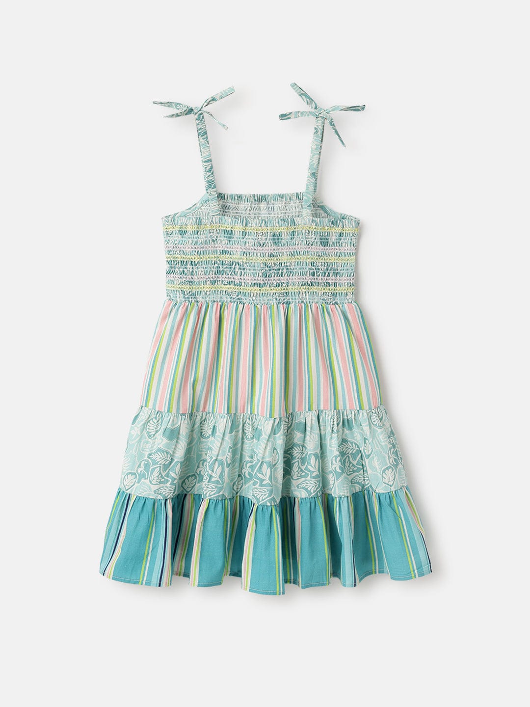 Blue Giraffe Kids Multi Fit And Flare Fit Printed Dress