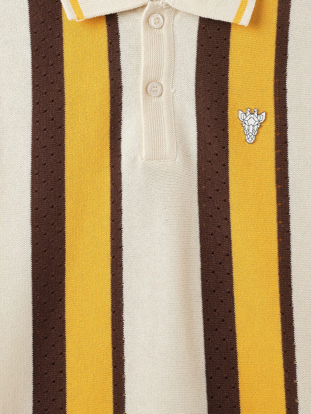 Blue Giraffe Kids Multi Striped Polo Tshirt