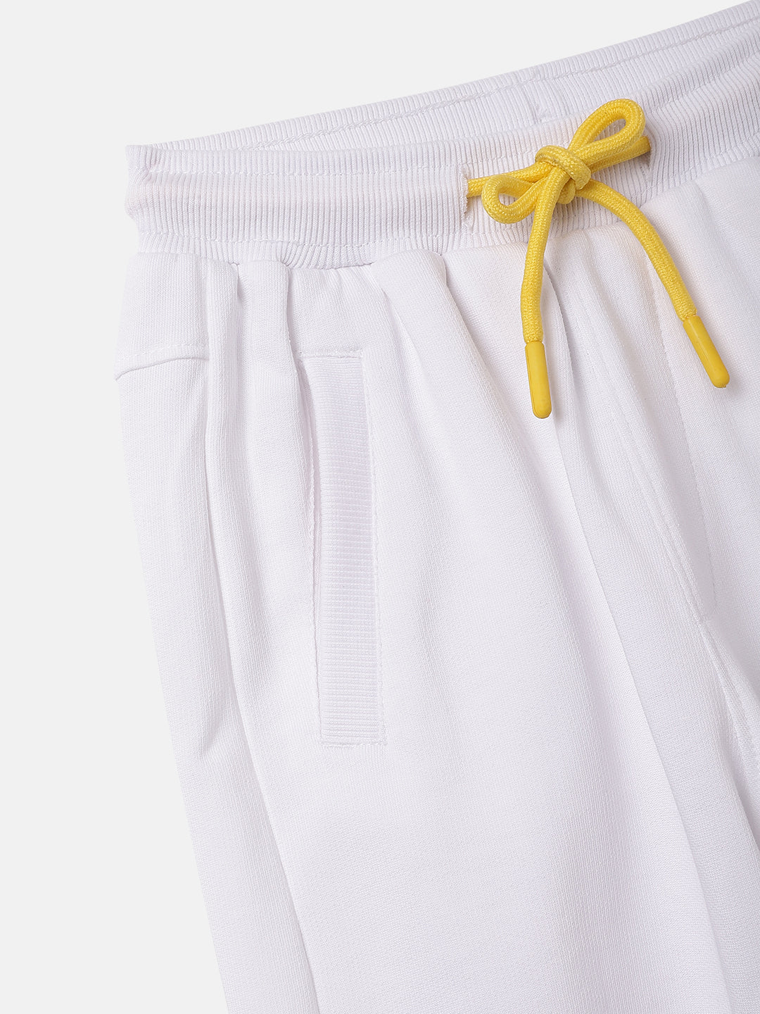 Blue Giraffe Kids White Regular Fit Solid Shorts