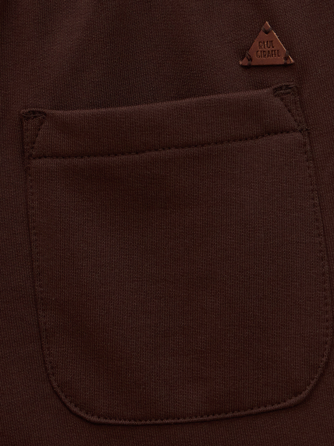 Blue Giraffe Boys Brown Regular Fit Solid Shorts