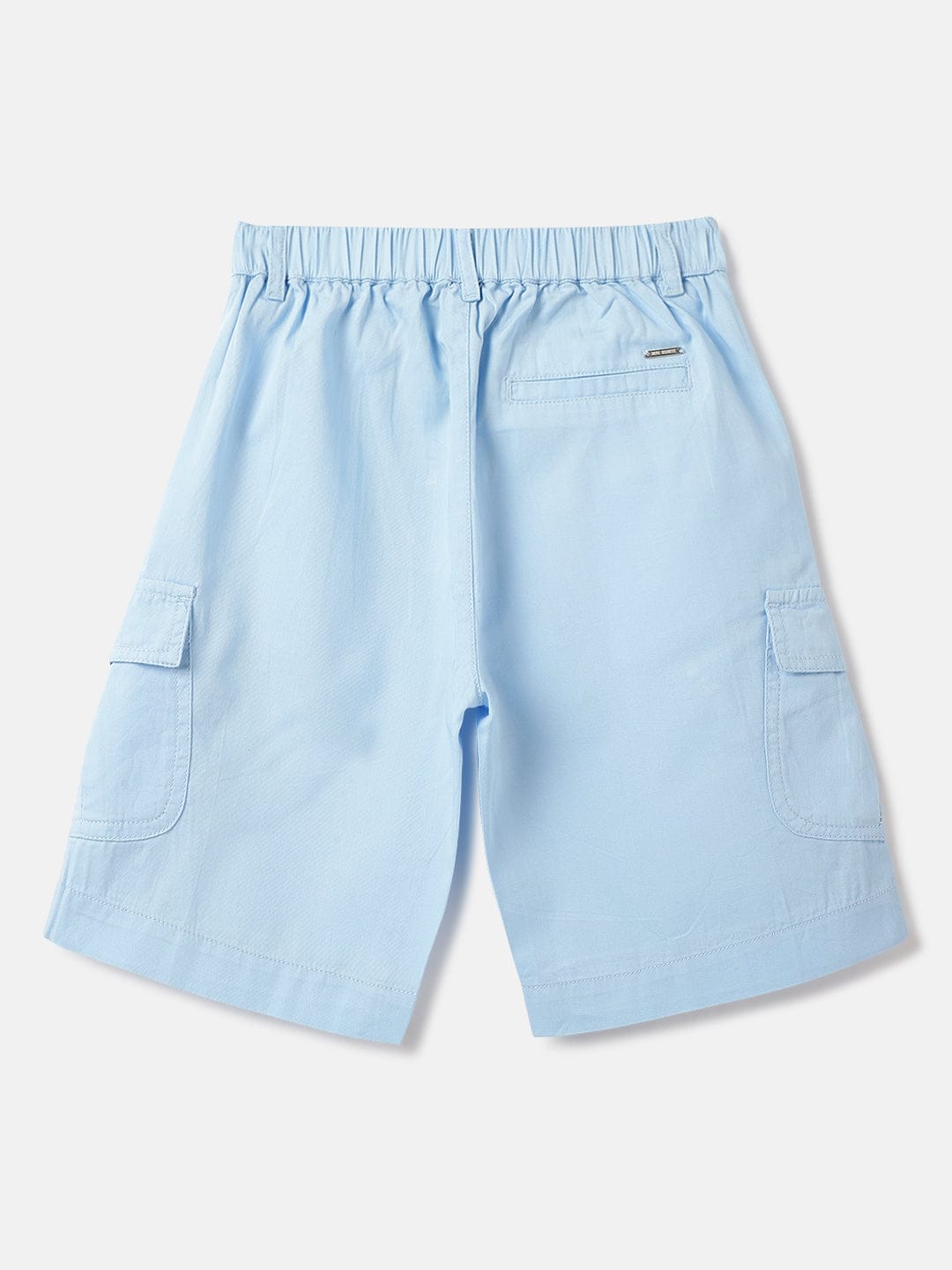 Blue Giraffe Boys Blue Regular Fit Solid Shorts