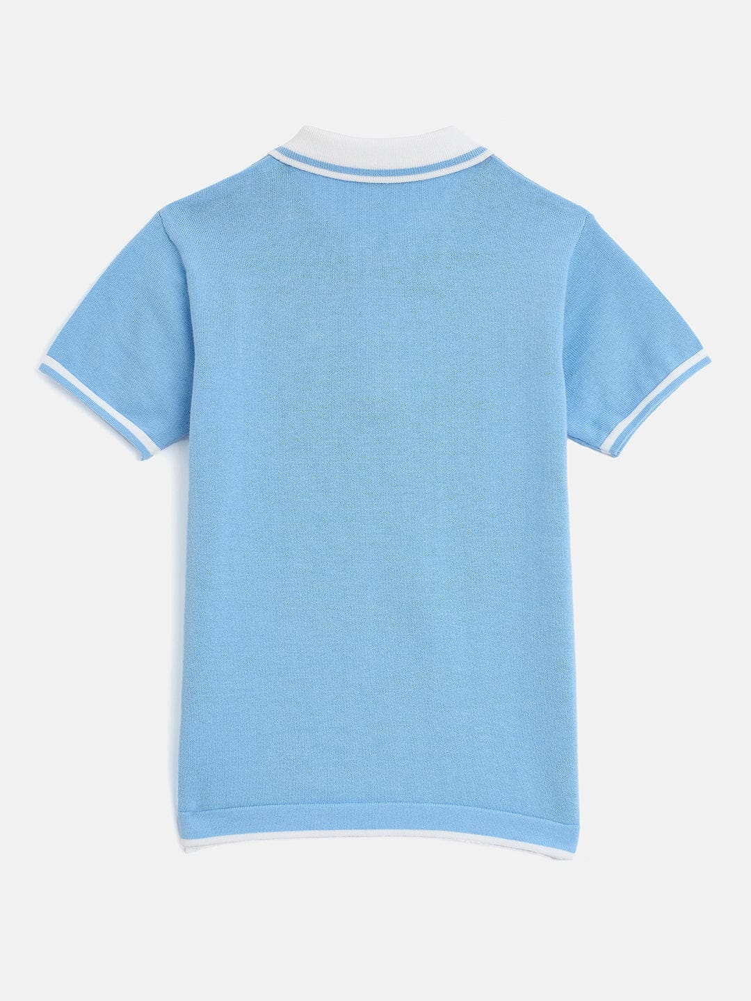 Blue Giraffe Boys Multi Textured Polo Tshirt