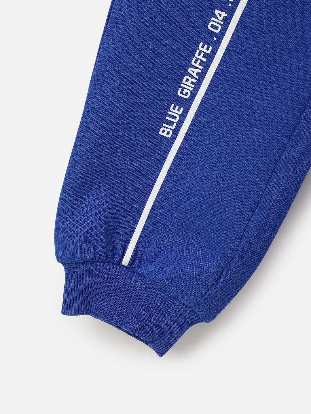 Blue Giraffe Boys Blue Regular Fit Solid Jogger