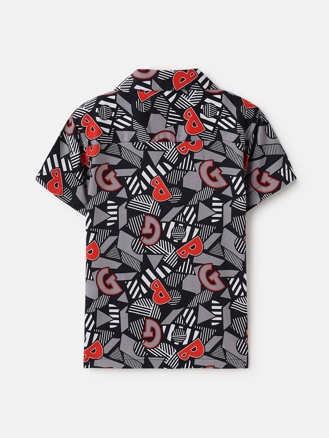 Blue Giraffe Kids Multi Regular Fit Printed Shirt