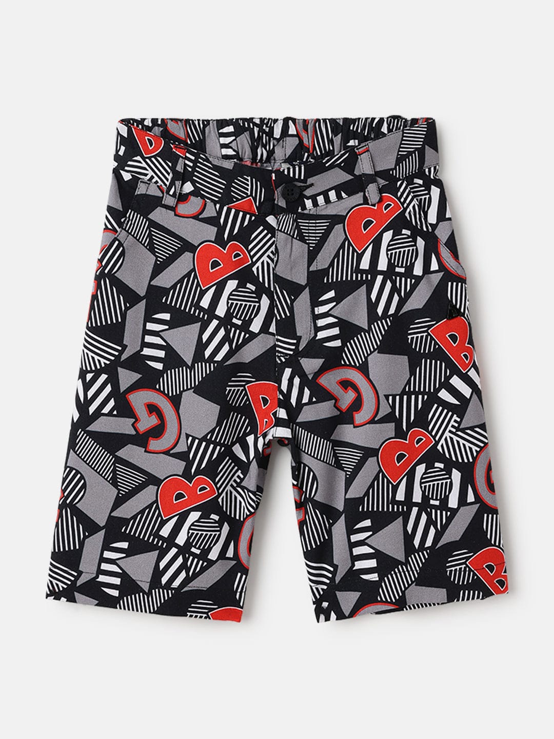 Blue Giraffe Kids Multi Regular Fit Printed Shorts