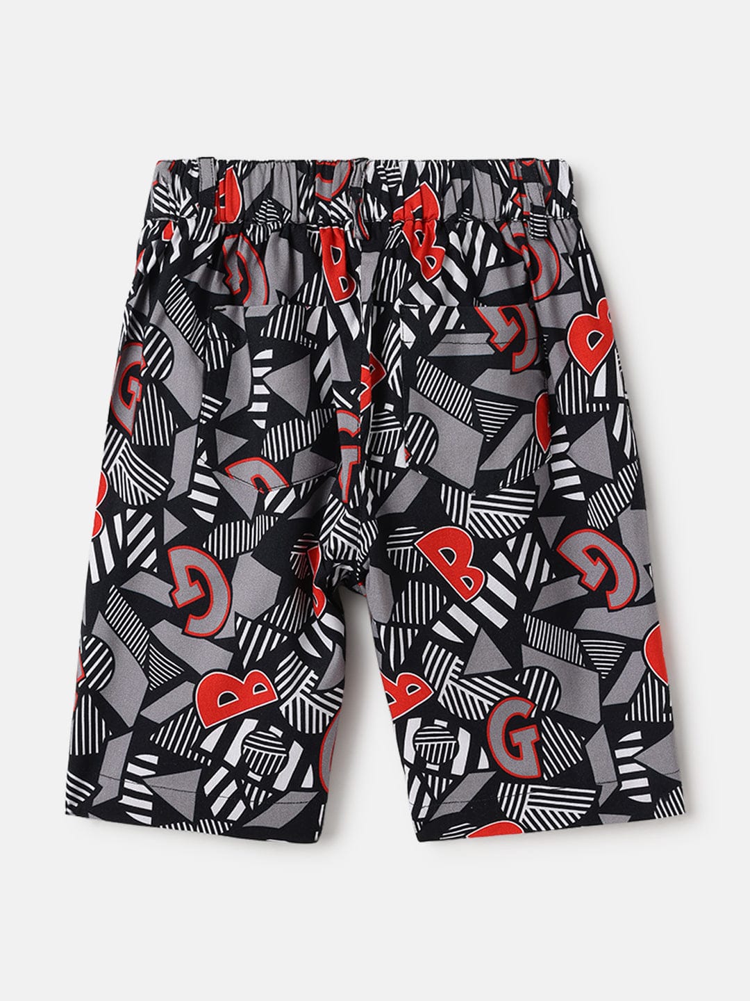 Blue Giraffe Kids Multi Regular Fit Printed Shorts