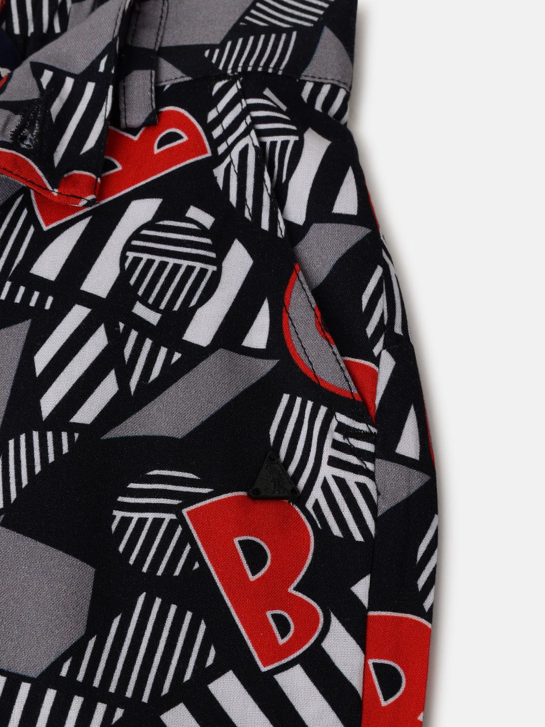 Blue Giraffe Kids Multi Regular Fit Printed Shorts