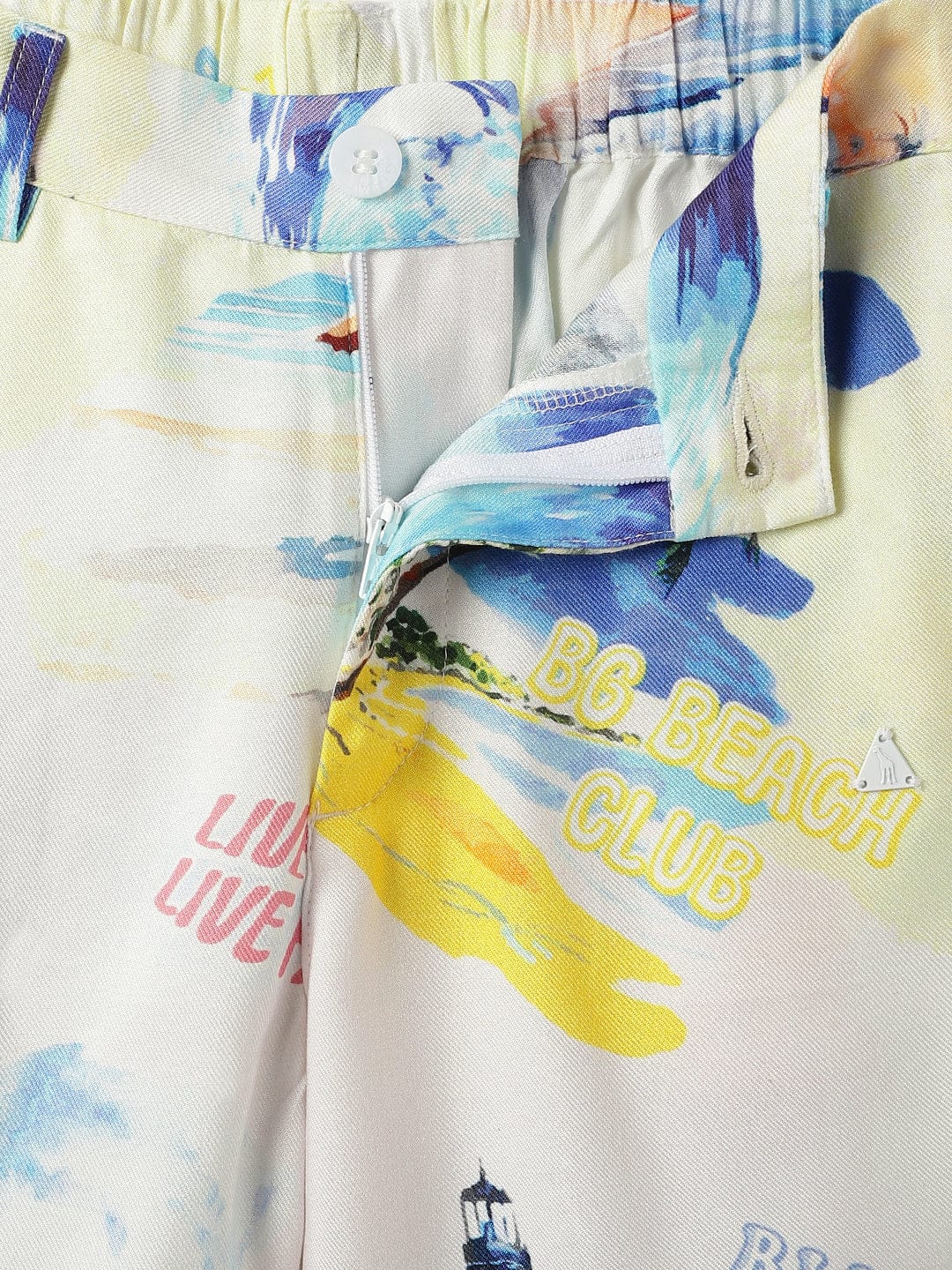 Blue Giraffe Kids Multi Regular Fit Printed Shorts