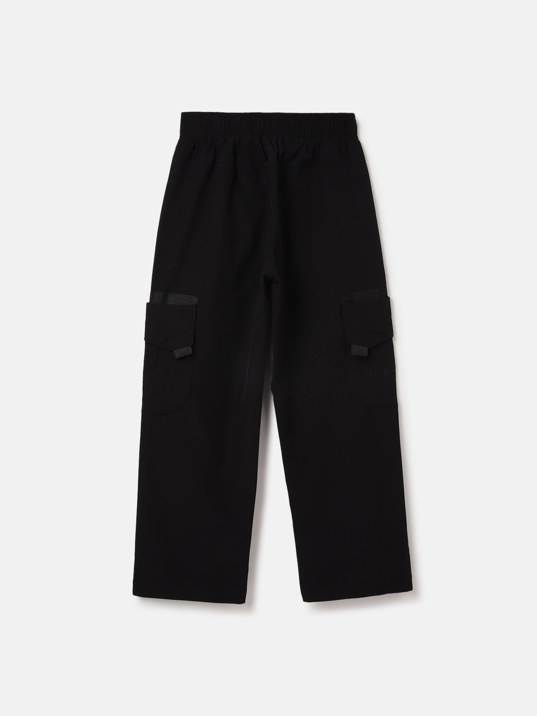 Blue Giraffe Kids Black Regular Fit Solid Jogger