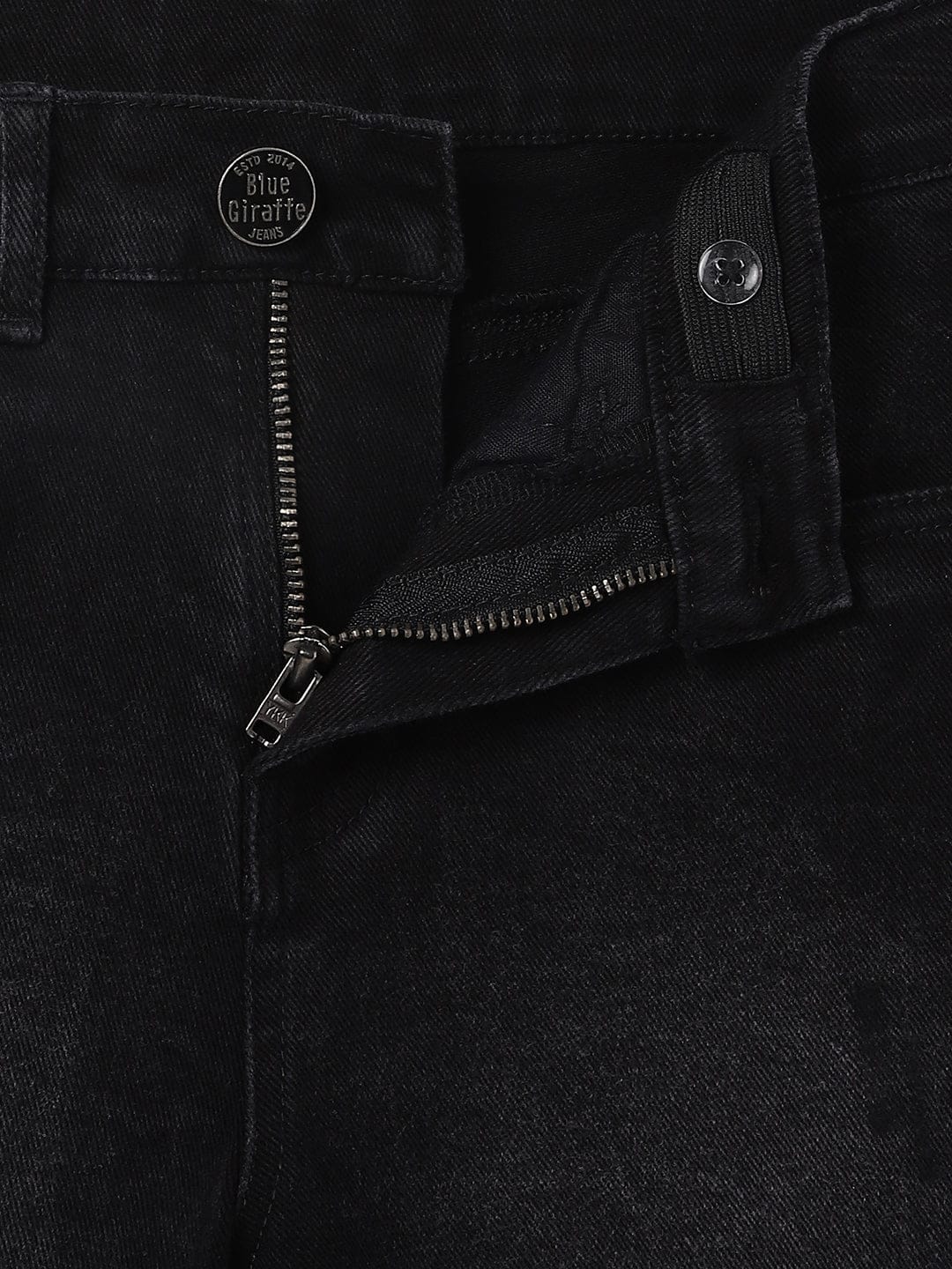 Blue Giraffe Kids Black Regular Fit Solid Shorts