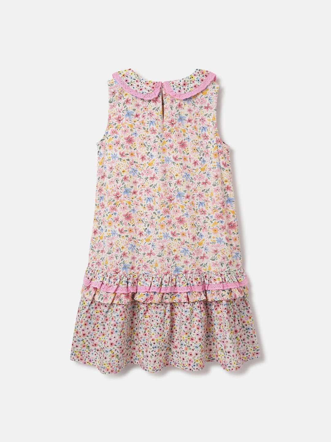 Blue Giraffe Kids Multi Printed Round Neck Dress