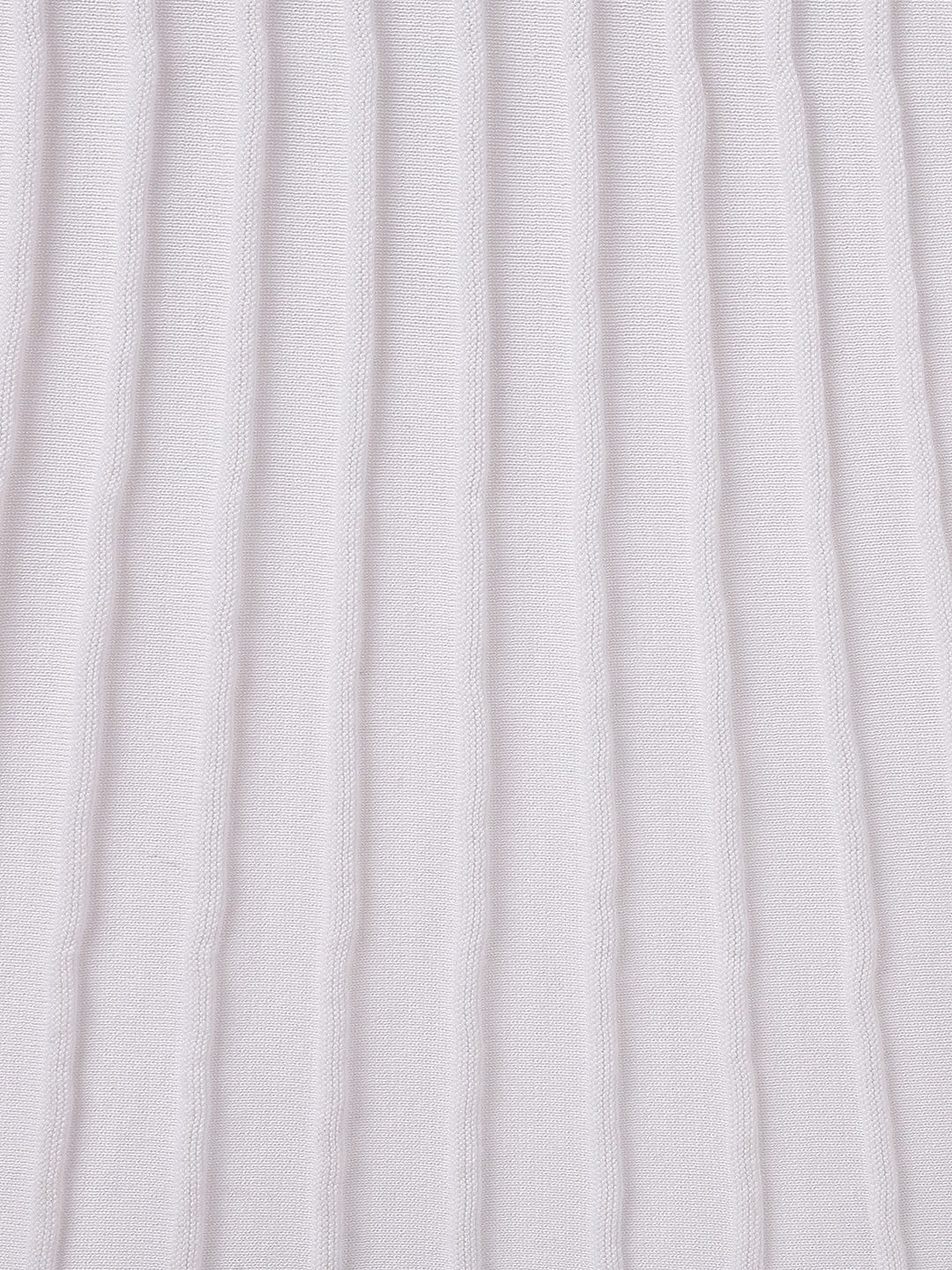 Blue Giraffe Kids White Solid Round Neck Dress