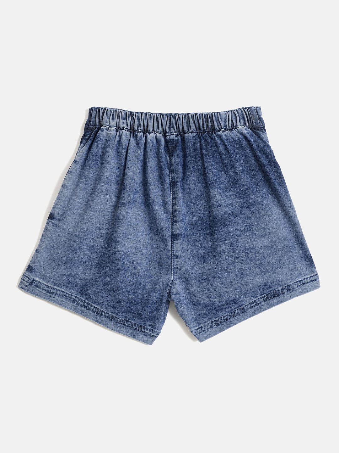 Blue Giraffe Kids Blue Regular Fit Solid Skort