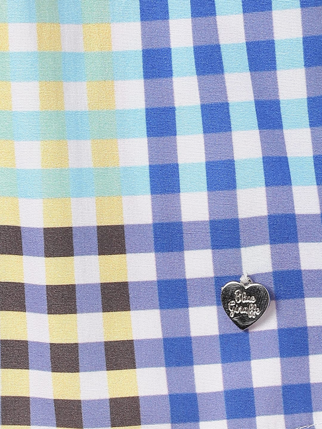 Blue Giraffe Kids Multi Printed Peterpan Collar Top