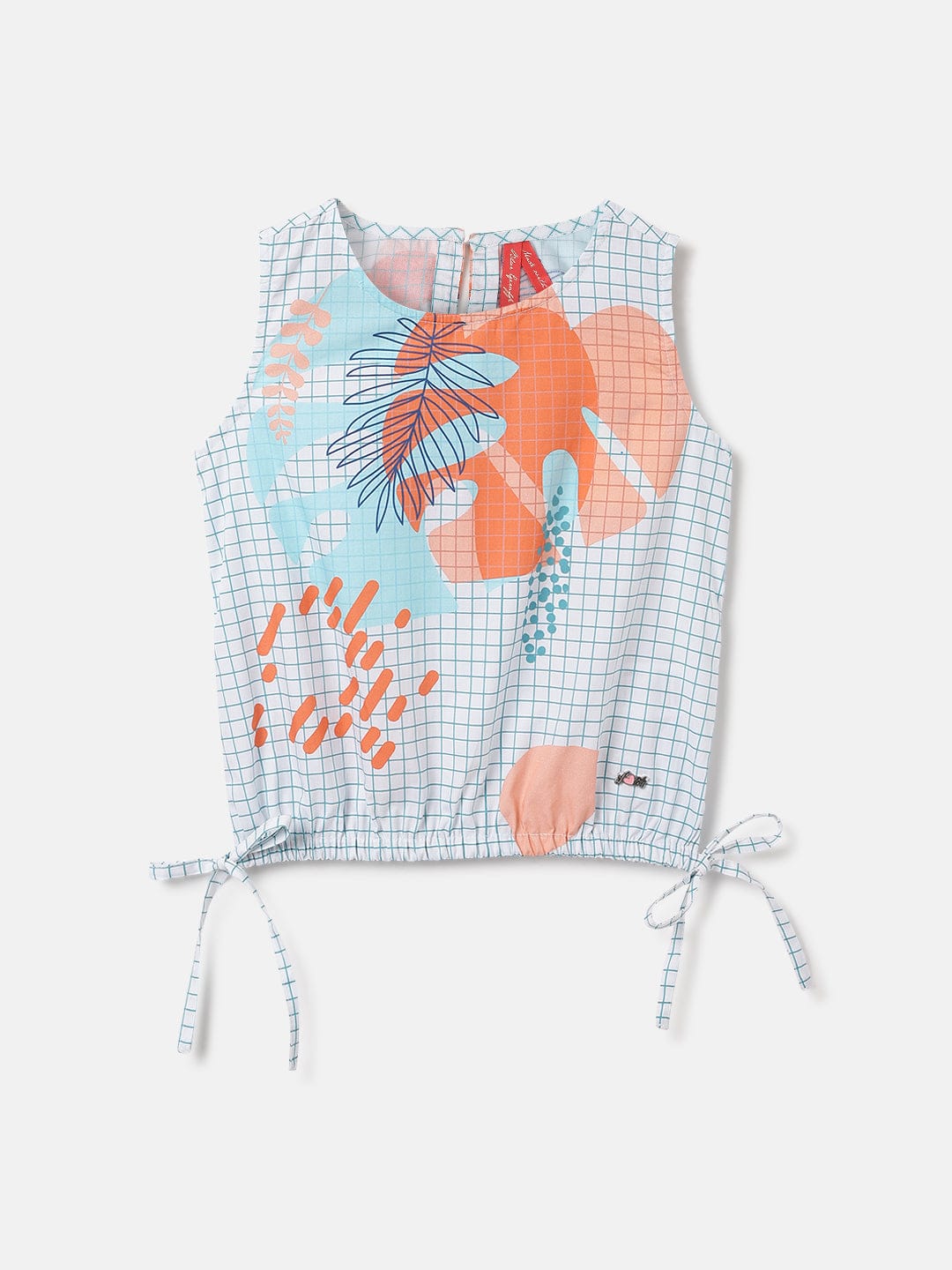 Blue Giraffe Kids Multi Printed Round Neck Top