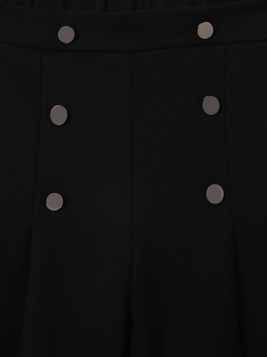 Blue Giraffe Kids Black Loose Fit Solid Trouser