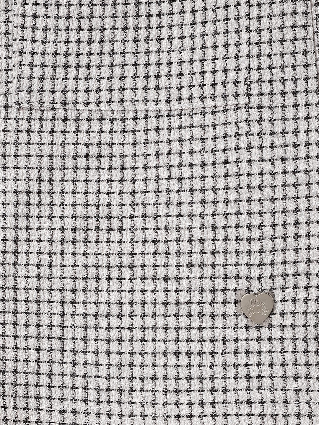 Blue Giraffe Kids Black Regular Fit Milange Skort